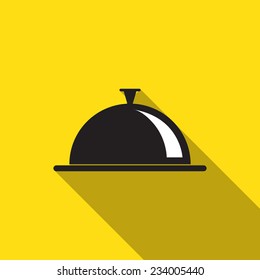 Restaurant cloche icon