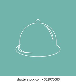 Restaurant cloche icon