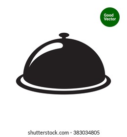 Restaurant cloche icon