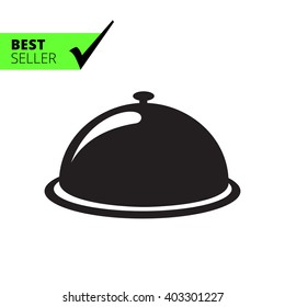 Restaurant cloche icon