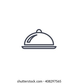Restaurant cloche icon