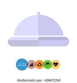 Restaurant cloche icon