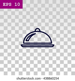 Restaurant cloche icon