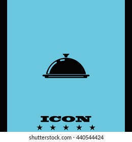 Restaurant cloche icon.