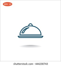 Restaurant cloche icon