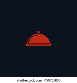 Restaurant cloche icon.