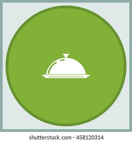 Restaurant cloche icon.