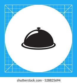 Restaurant cloche icon