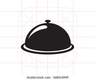 Restaurant cloche icon