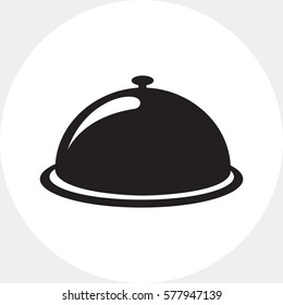 Restaurant cloche icon
