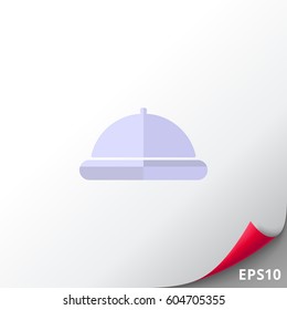Restaurant cloche icon