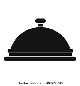 Restaurant cloche icon. Simple illustration of restaurant cloche vector icon for web