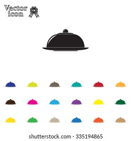 Restaurant cloche .vector icon