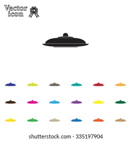 Restaurant cloche .vector icon