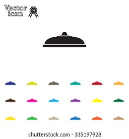 Restaurant cloche .vector icon