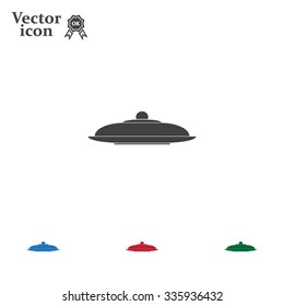 Restaurant cloche .vector icon