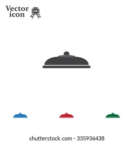 Restaurant cloche .vector icon