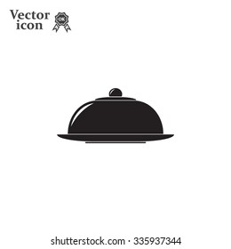 Restaurant cloche .vector icon