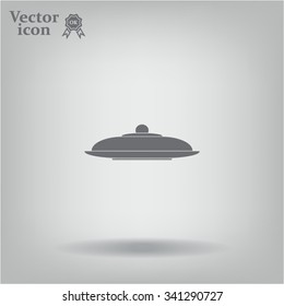 Restaurant cloche .vector icon