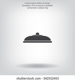 Restaurant cloche .vector icon