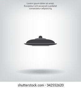 Restaurant cloche .vector icon