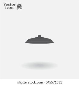 Restaurant cloche .vector icon