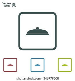 Restaurant cloche .vector icon