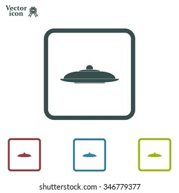 Restaurant cloche .vector icon