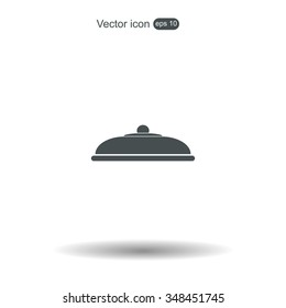 Restaurant cloche .vector icon