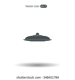 Restaurant cloche .vector icon