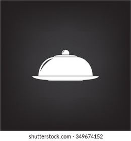 Restaurant cloche .vector icon