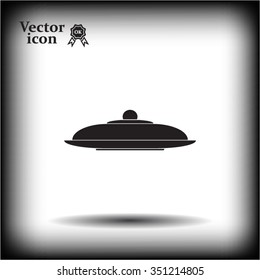 Restaurant cloche, vector icon