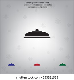 Restaurant cloche .vector icon