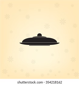 Restaurant cloche .vector icon