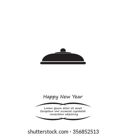 Restaurant cloche .vector icon