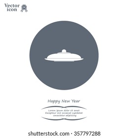 Restaurant cloche .vector icon