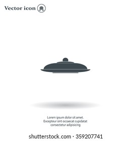 Restaurant cloche .vector icon