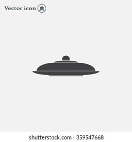 Restaurant cloche .vector icon