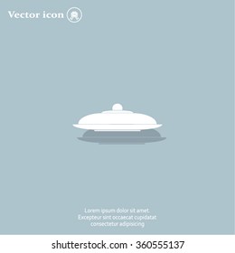 Restaurant cloche .vector icon