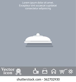 Restaurant cloche .vector icon