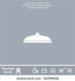 Restaurant cloche .vector icon