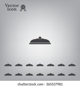 Restaurant cloche .vector icon
