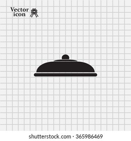 Restaurant cloche .vector icon