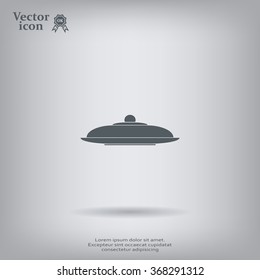 Restaurant cloche .vector icon