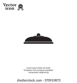 Restaurant cloche .vector icon