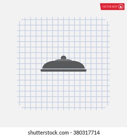 Restaurant cloche .vector icon