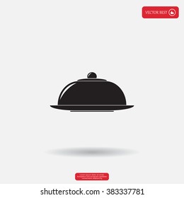 Restaurant cloche .vector icon
