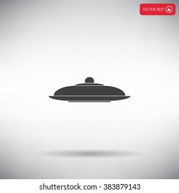 Restaurant cloche .vector icon