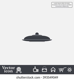 Restaurant cloche .vector icon