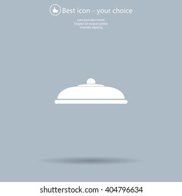 Restaurant cloche .vector icon